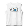 Pittsburgh Sleeveless Tee | Signature White Blue 412 | 4OneLove2