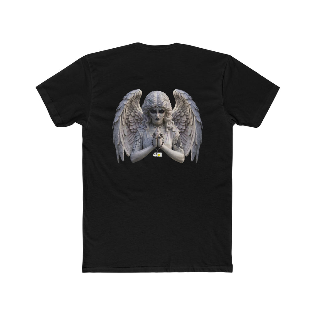 No Angels — Gothic Angel Statue Graphic T-Shirt