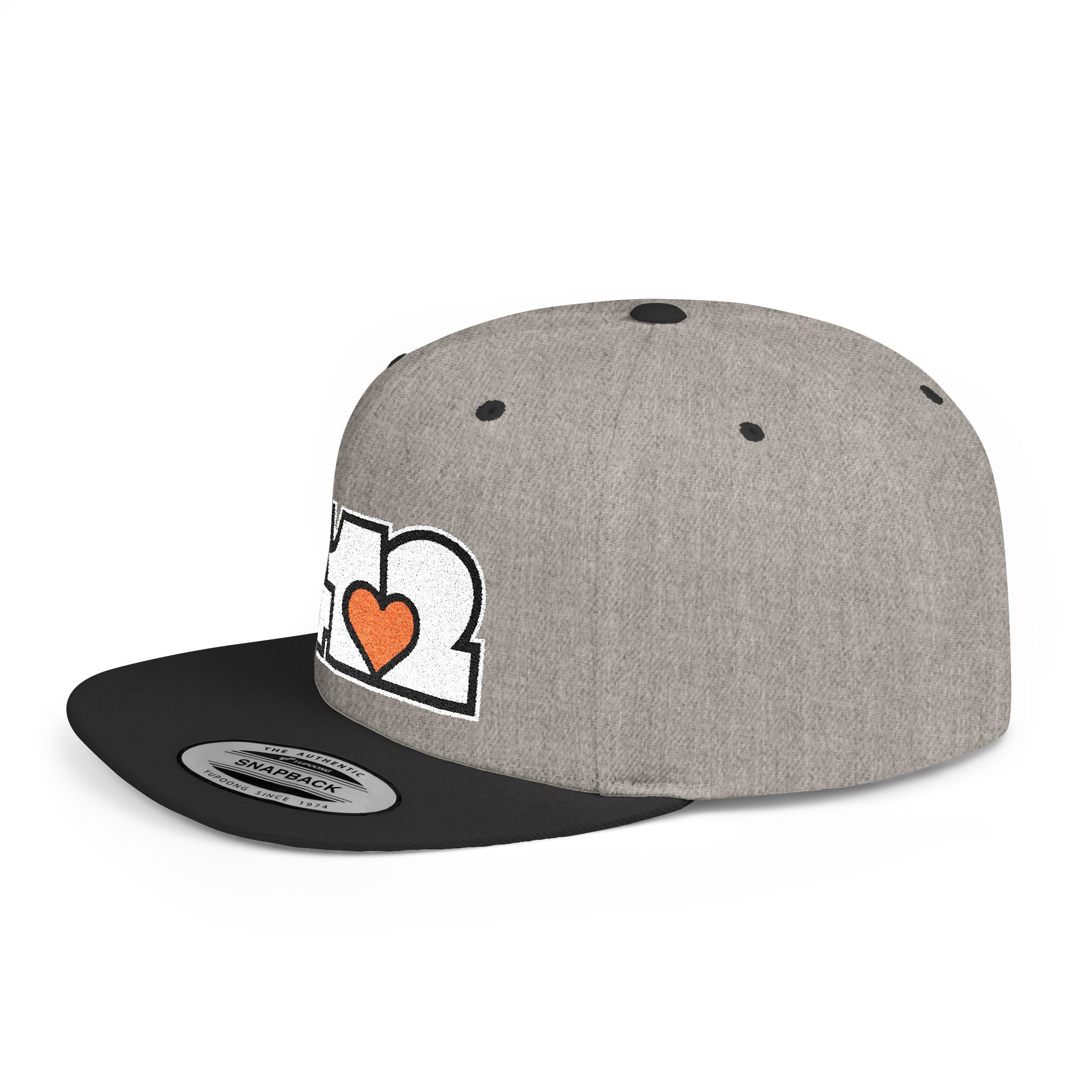 Pittsburgh 412 White & Orange Embroidered Flat Bill Snapback Hat