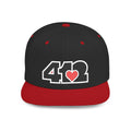 Pittsburgh 412 Black & Red Embroidered Flat Bill Snapback Hat