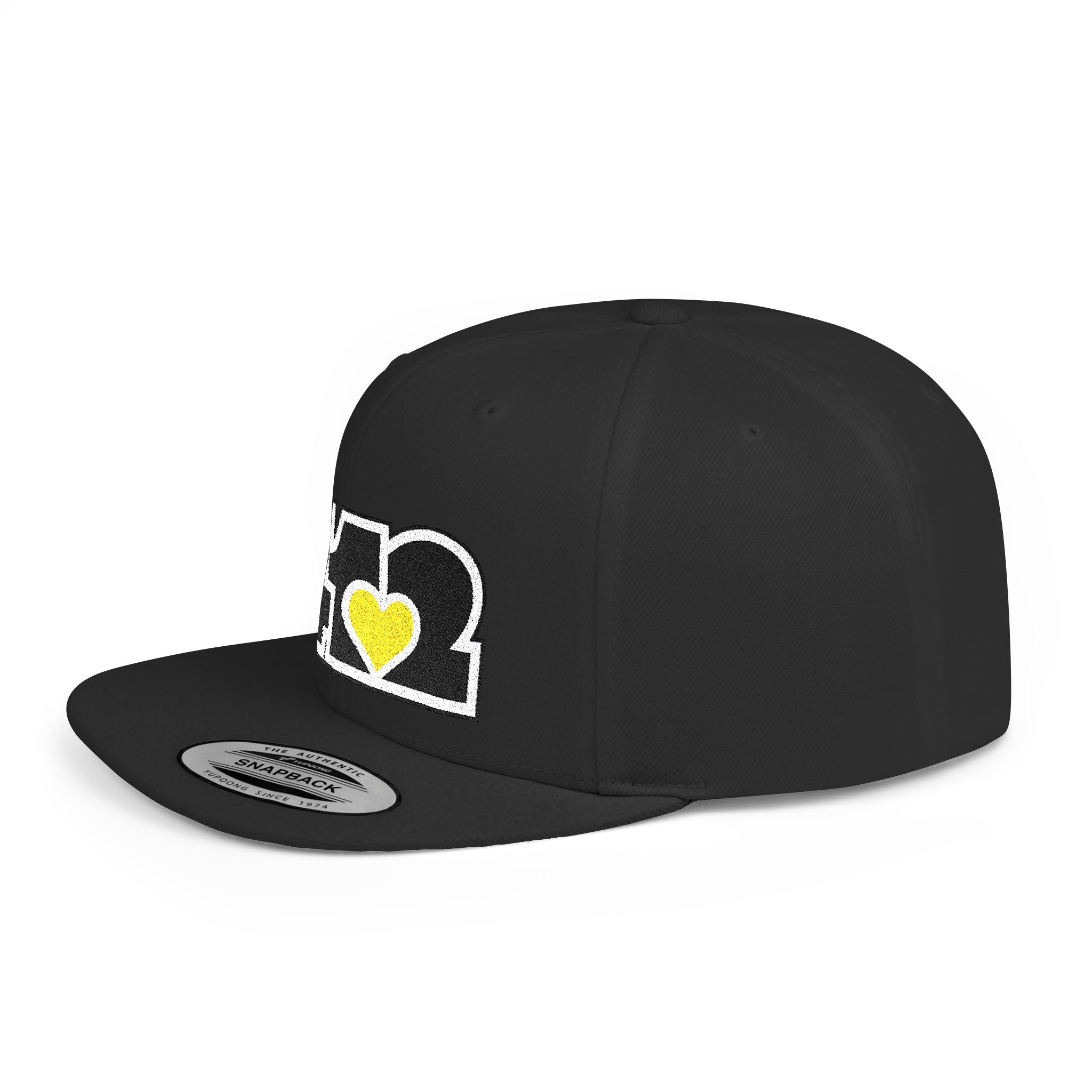 Pittsburgh 412 Black & Yellow Embroidered Flat Bill Snapback Hat