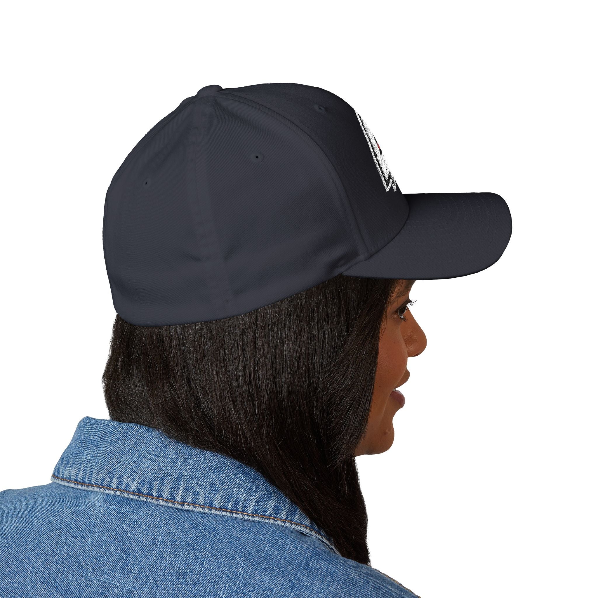 Pittsburgh 412 White Red Embroidered Stretch Fit Hat