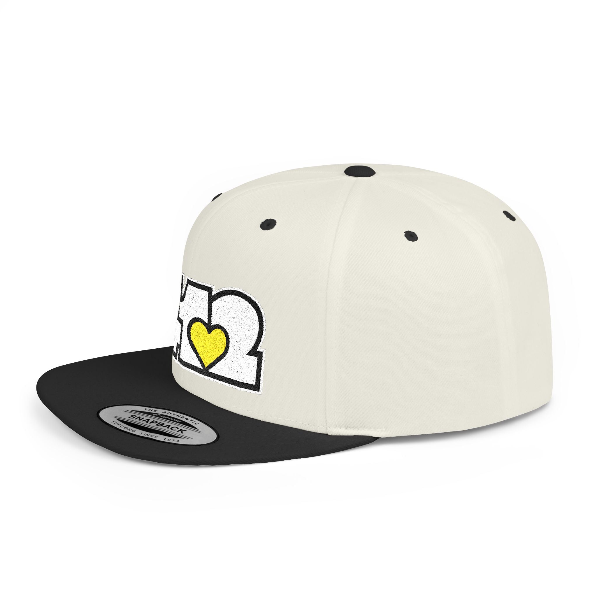 Pittsburgh 412 White & Yellow Embroidered Flat Bill Snapback Hat
