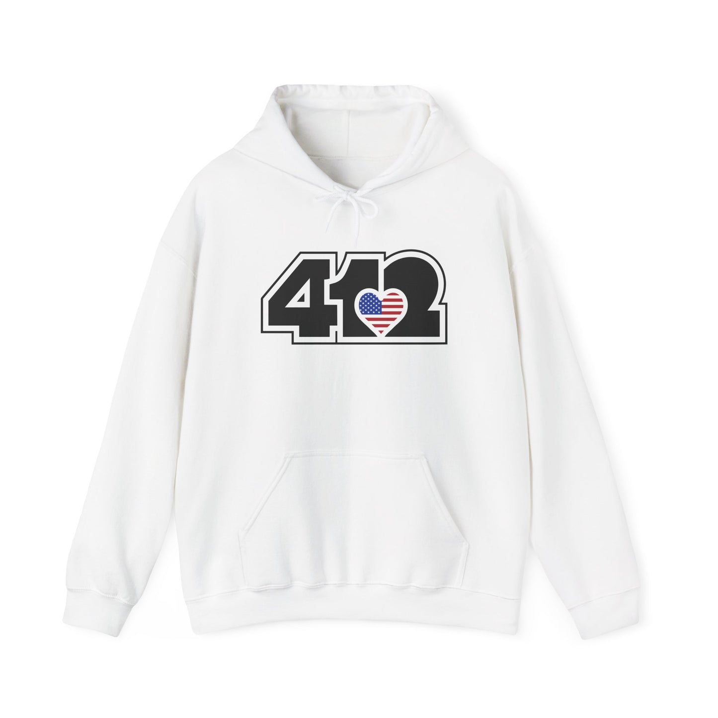 412 Stars & Stripes Class Fit Adult Hoodie - Black Logo