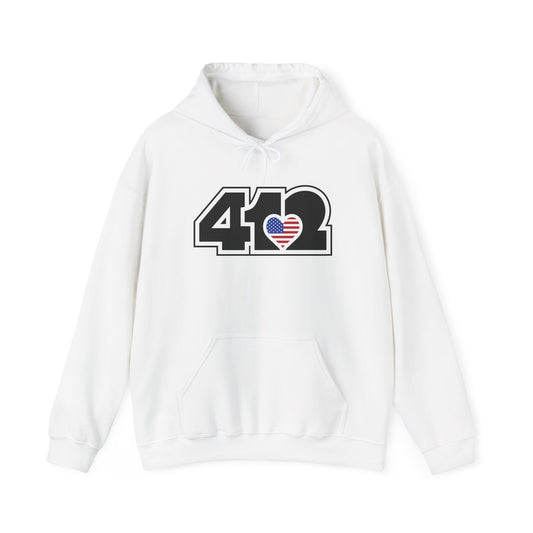 412 Stars & Stripes Class Fit Adult Hoodie - Black Logo