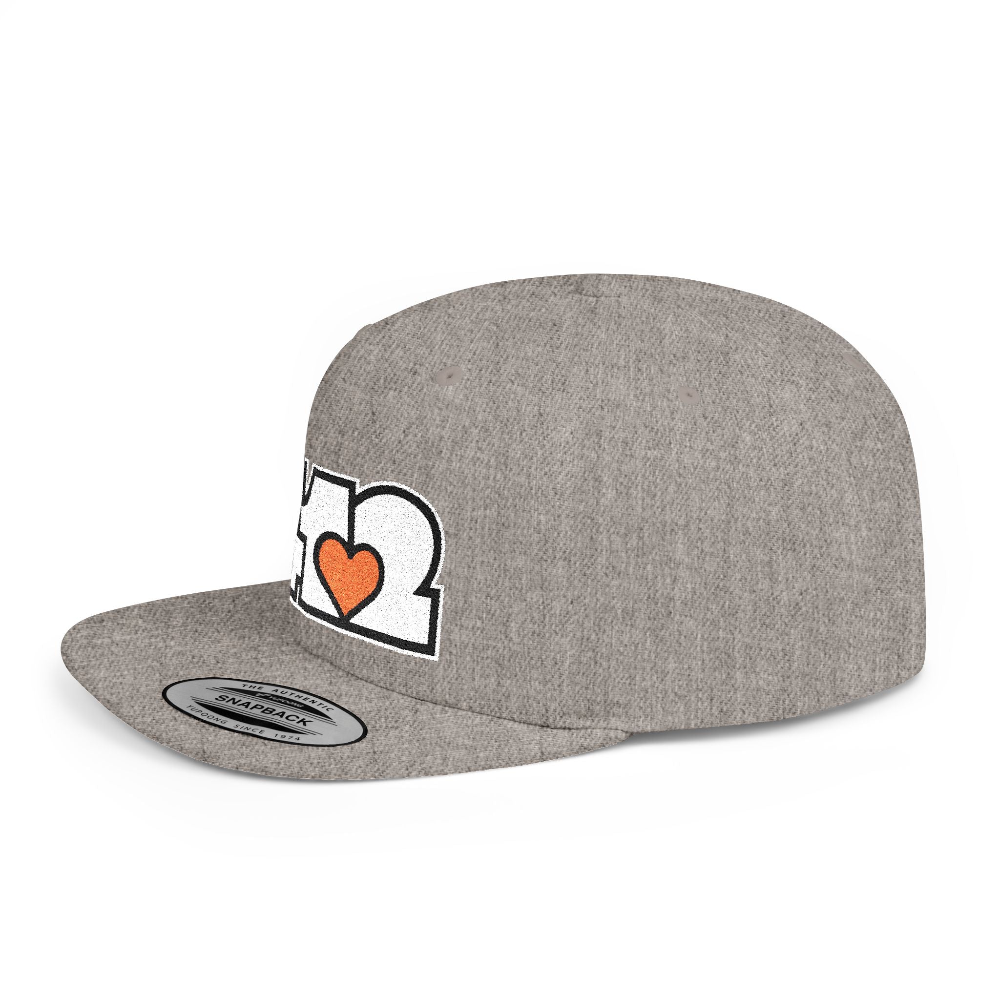 Pittsburgh 412 White & Orange Embroidered Flat Bill Snapback Hat
