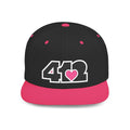 Pittsburgh 412 Black & Pink Embroidered Flat Bill Snapback Hat