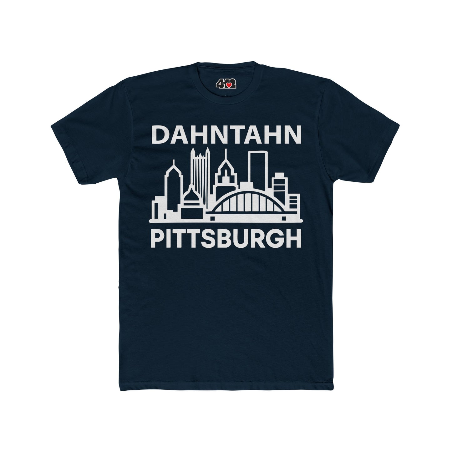 Dahntahn Pittsburgh Adult Tee -  White Logo