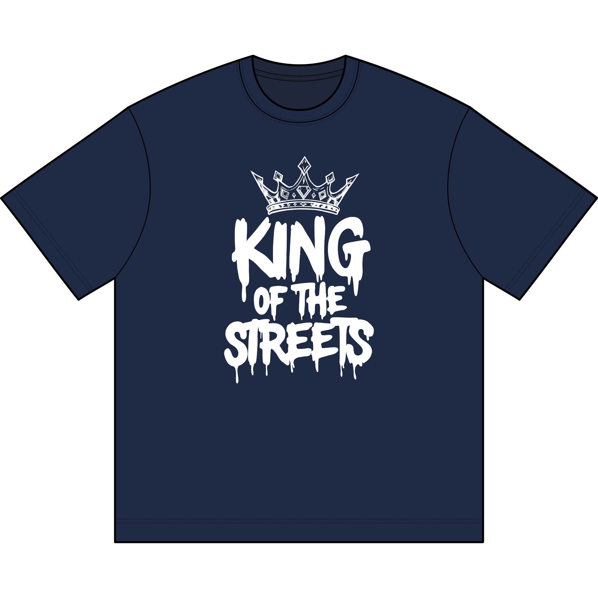 King of the Streets — Urban Crown Streetwear Oversized Tee