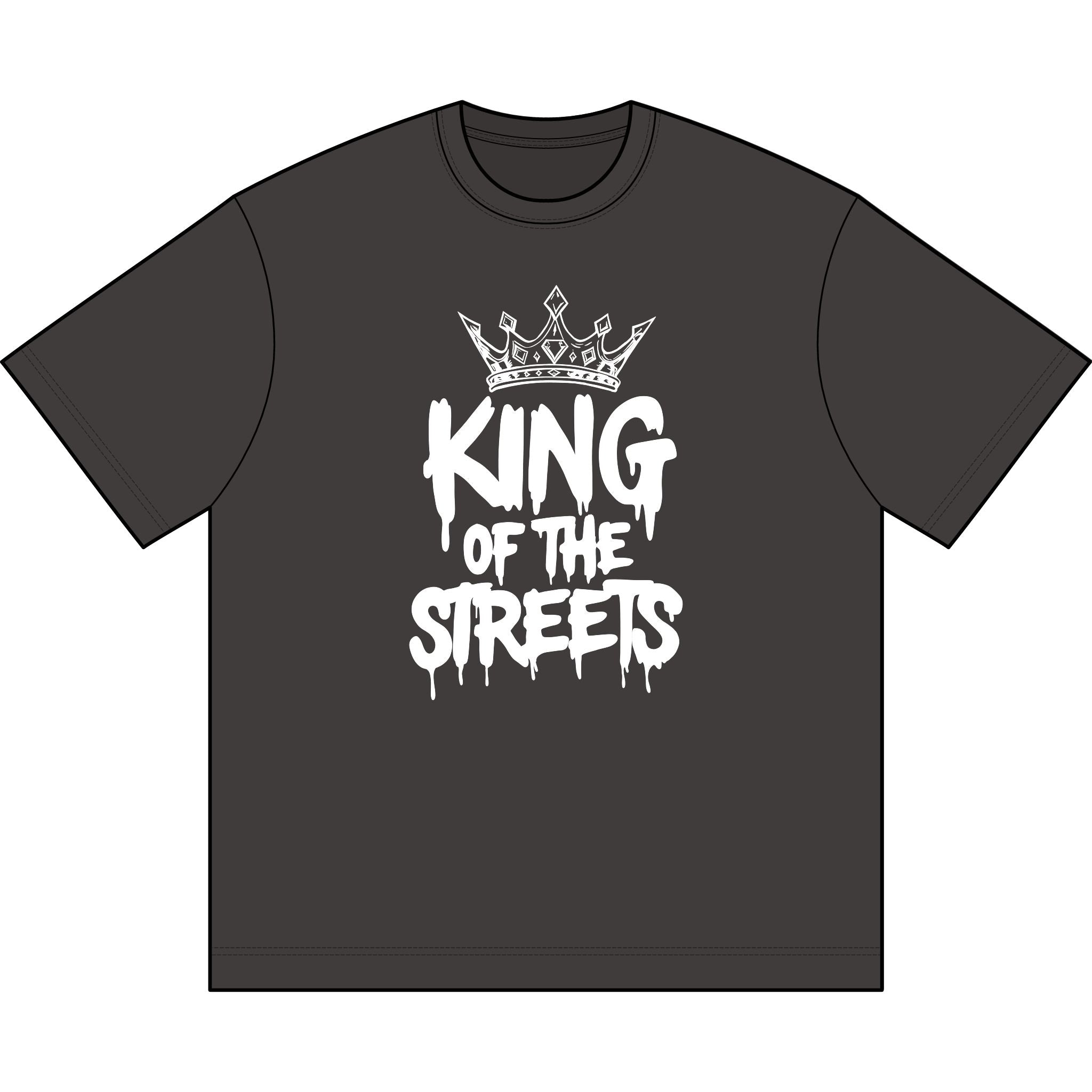King of the Streets — Urban Crown Streetwear Oversized Tee