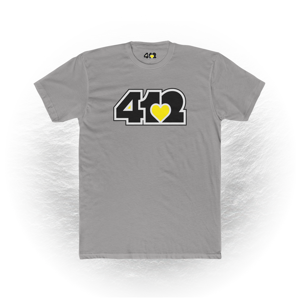 Pittsburgh Signature Black Yellow 412 Unisex T-Shirt