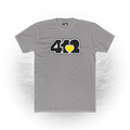 Pittsburgh Signature Black Yellow 412 Unisex T-Shirt