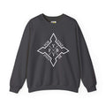 For YINZ By YINZ Sweatshirt | White Logo. Apparel Color: Dark Heather. A blend of 50% cotton and 50% polyester for cozy durability. With an Elastic ribbed collar, and Double-needle stitching.