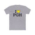 I Heart PGH T-Shirt. Apparel Color: Heather Grey. Tailored fit T-Shirt with breathable cotton fabric, and classic neckline.
