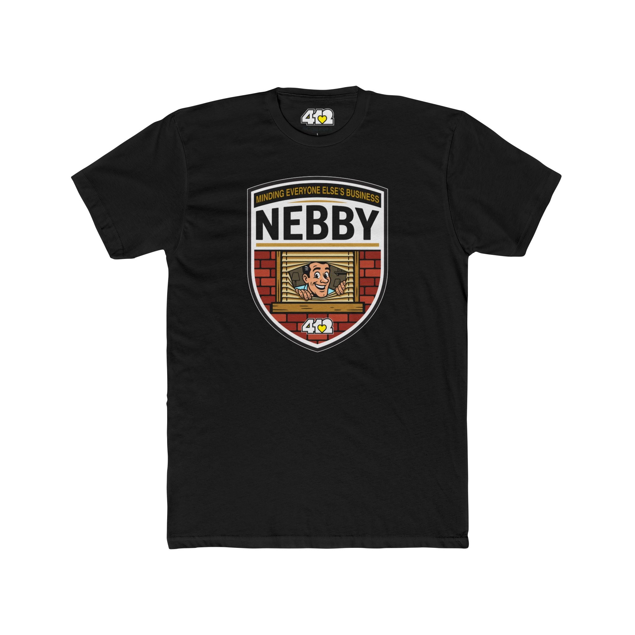 NEBBY T?Shirt. Apparel Color: Solid Black. Tailored fit T-Shirt with breathable cotton fabric, and classic neckline.