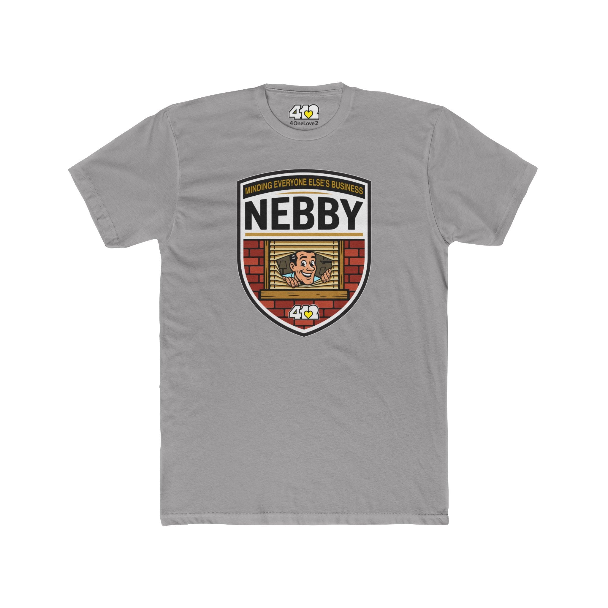 NEBBY T?Shirt. Apparel Color: Solid Light Grey. Tailored fit T-Shirt with breathable cotton fabric, and classic neckline.