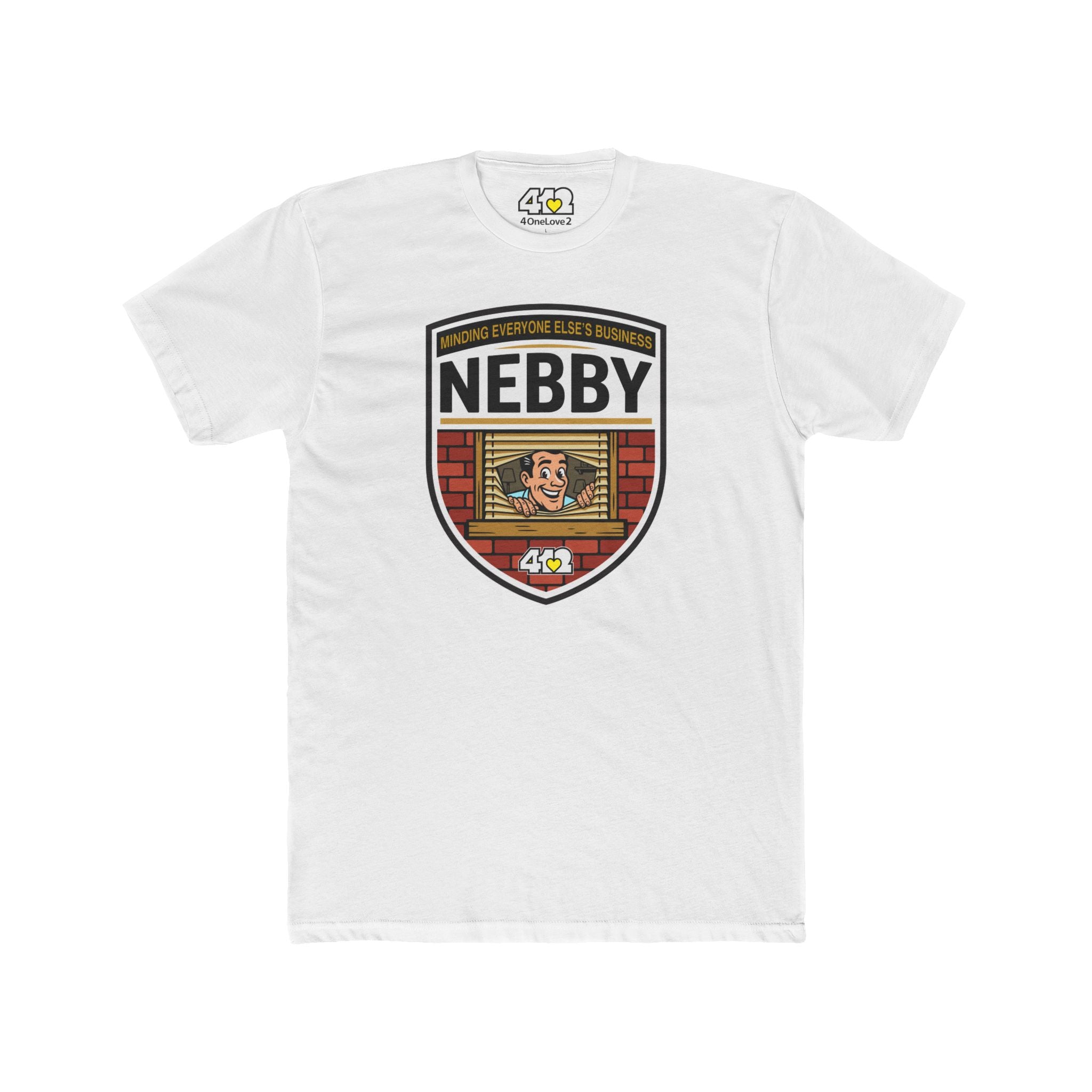 NEBBY T?Shirt. Apparel Color: Solid White. Tailored fit T-Shirt with breathable cotton fabric, and classic neckline.