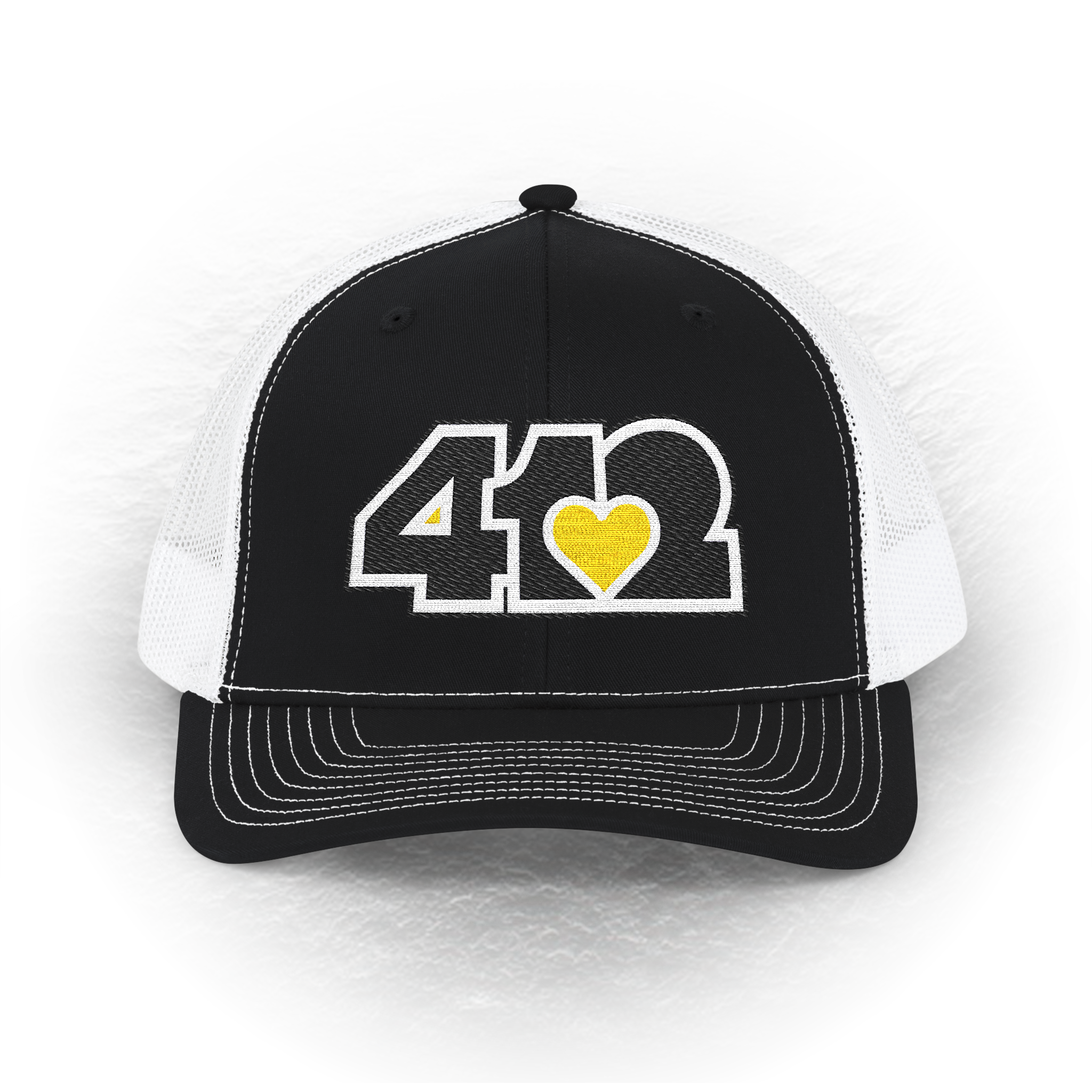 Pittsburgh 412 Black Yellow Embroidered Snapback Hat