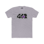 Pittsburgh T-Shirt | Black & Purple 412 Logo