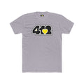 Pittsburgh T-Shirt | Black & Yellow 412 Logo. Apparel Color: Heather Grey. Tailored fit T-Shirt with breathable cotton fabric, and classic neckline.