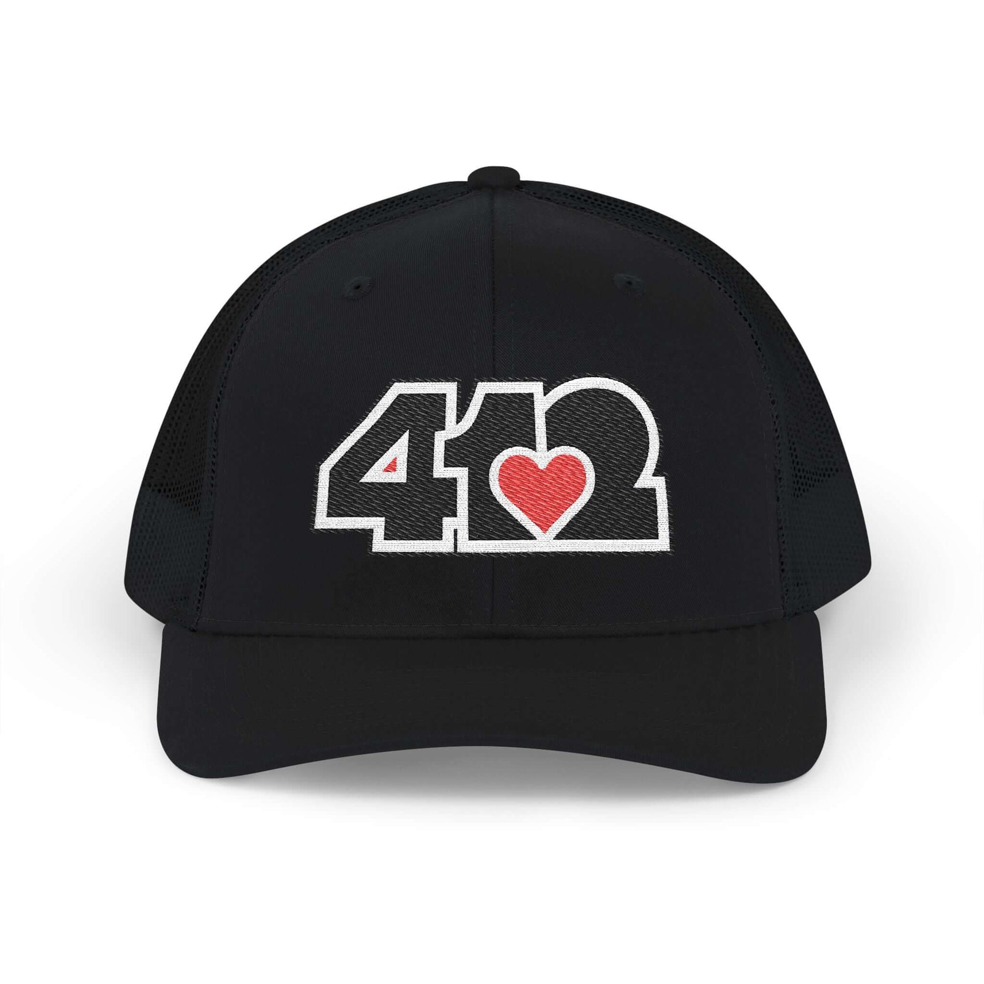 Snapback Hat | Embroidered Black and Red 412 Logo. Apparel Color: Black. A comfy mid-profile adjustable fit for everyday flair