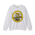 The City of Bridges Sweatshirt. Apparel Color: Ash. A blend of 50% cotton and 50% polyester for cozy durability. With an Elastic ribbed collar, and Double-needle stitching.