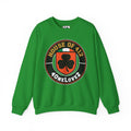 The House Of 412 Crewneck. Apparel Color: Irish Green. A blend of 50% cotton and 50% polyester for cozy durability. With an Elastic ribbed collar, and Double-needle stitching.