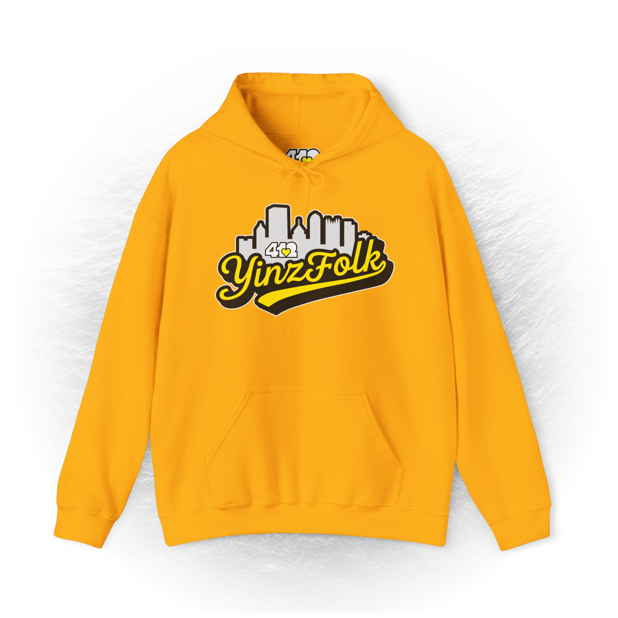 Yinz Folk Hoodie – dark-heather – Hoodies – 4OneLove2